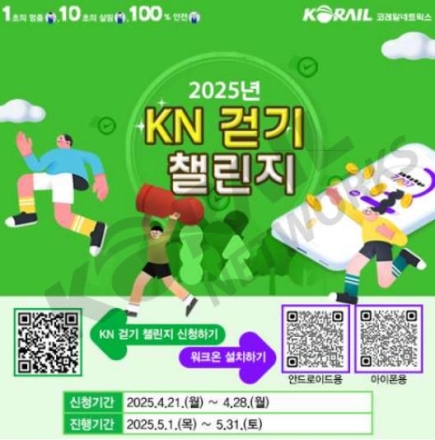 코레일네트웍스, 2025년 걷기 챌린지 시행