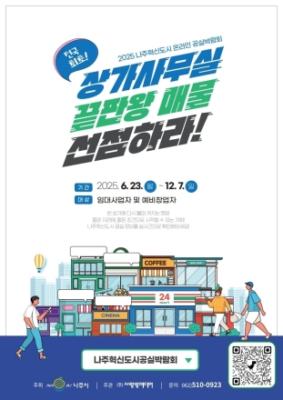 나주혁신도시, 상가 공실 온라인 박람회 12월 7일까지
